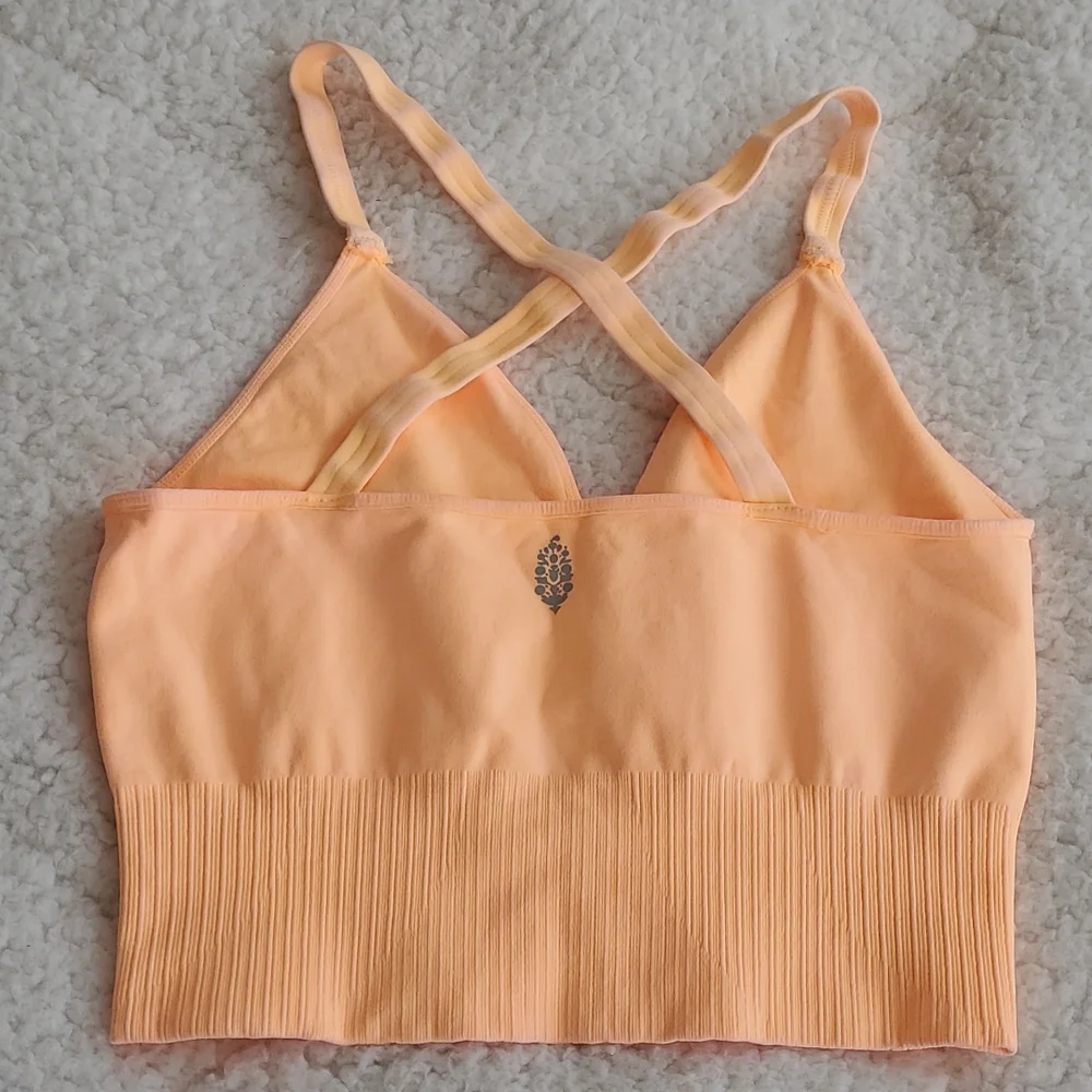 Free People Good Karma Crop Morning Sun - Picture 3 of 11